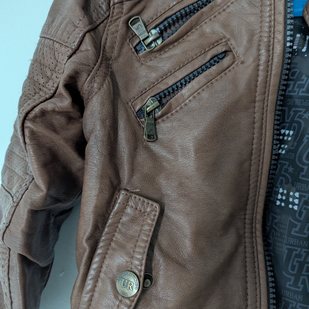 Brown Kids Jacket - Picture 2 of 6